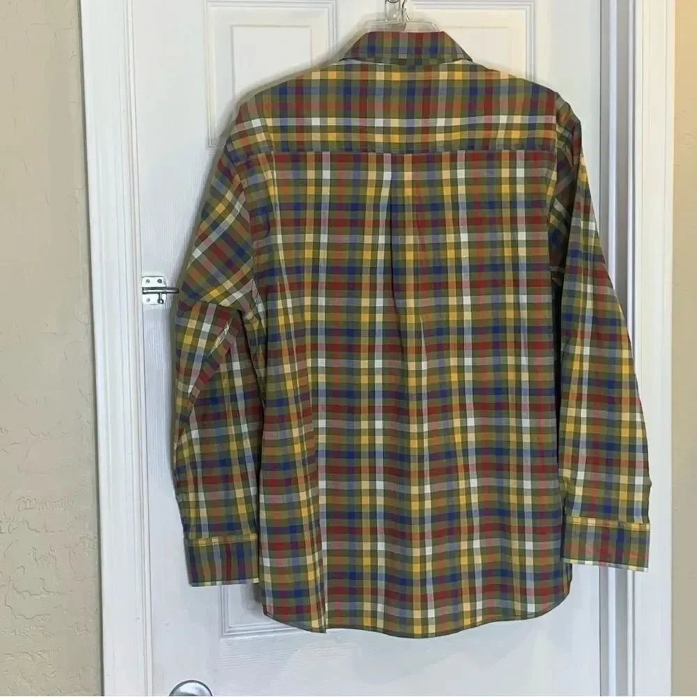 Clearwater Outfitters Shirt Men's Long Sleeve Multicolor Plaid Button-Up Size XL